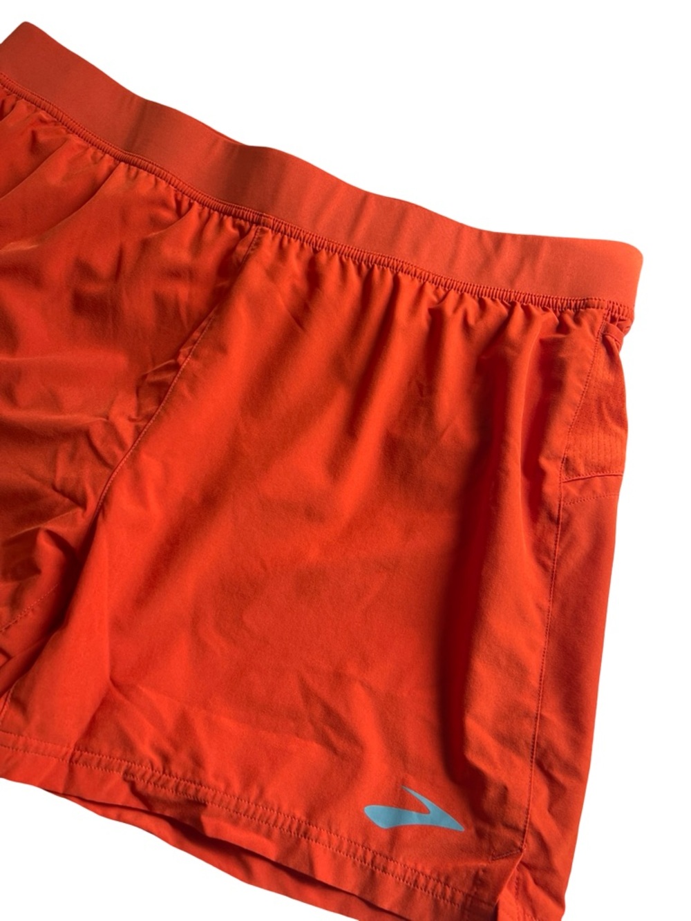 Brooks Sherpa 5" Running Shorts Orange Athletic Workout Colorful Mens Size XL - Picture 3 of 7